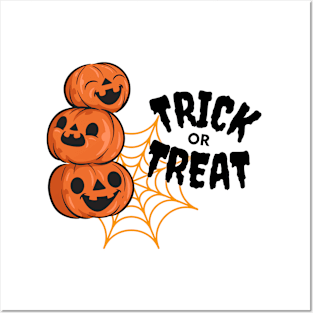 Pumpkin Halloween Trick or Treat Posters and Art